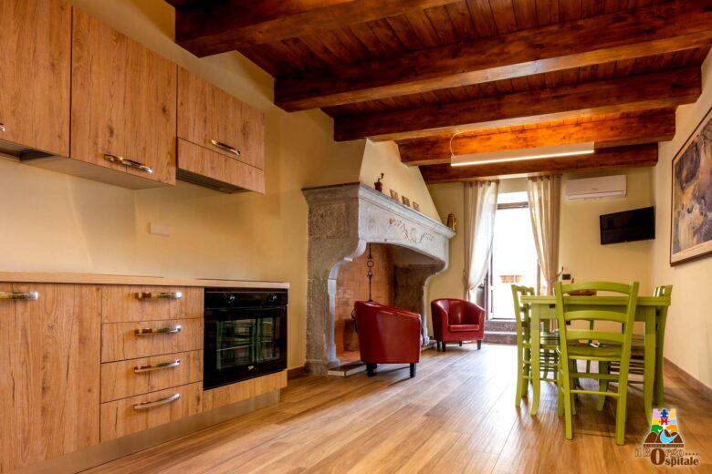 Sala con angolo cottoura dimora Zia Dora - Foto Marilena Di Vito