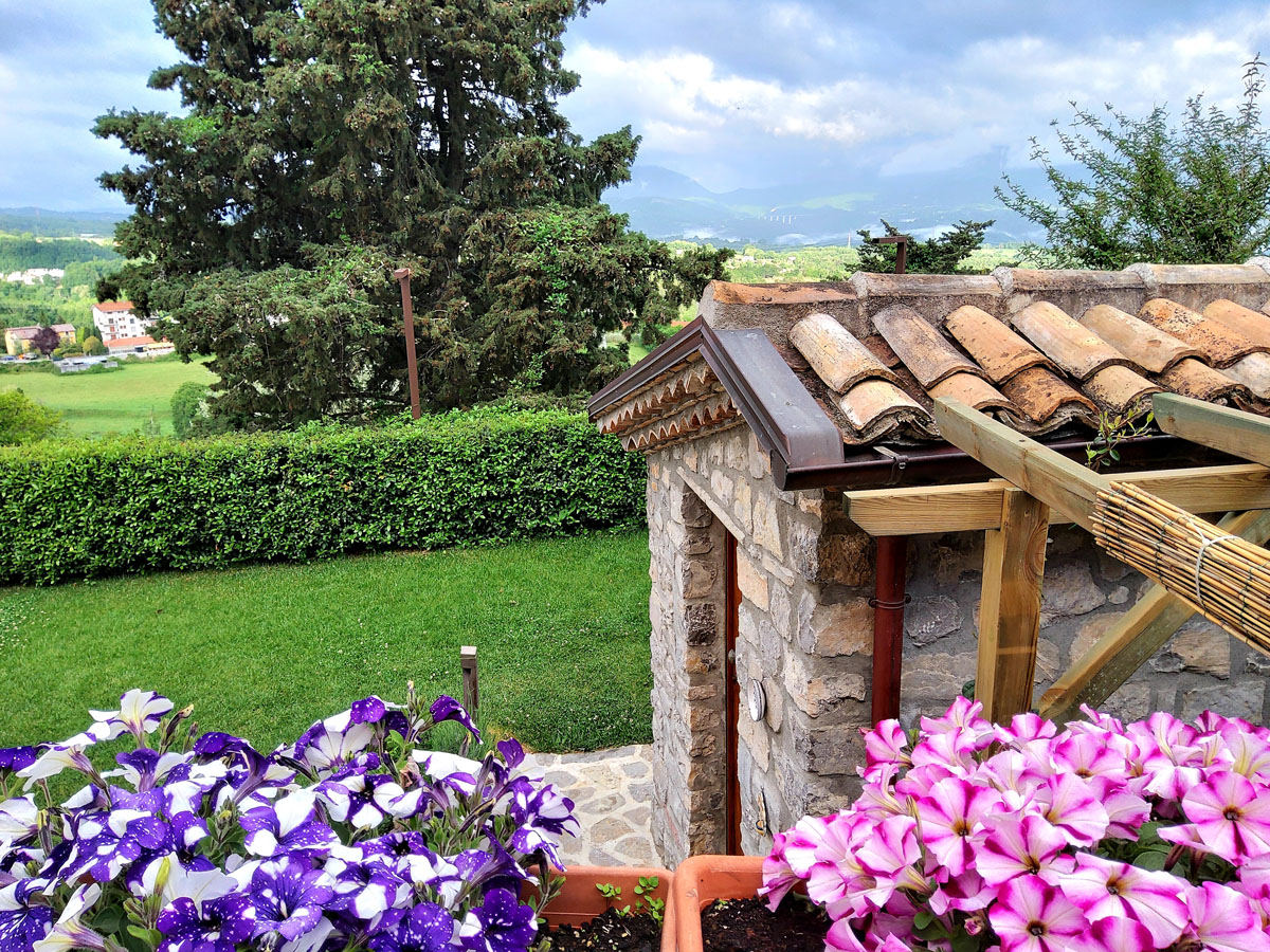 Mamma Peppina, particolari dal giardino