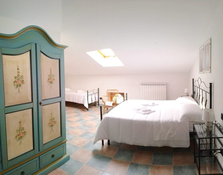 Una camera del Casale Donna Mita