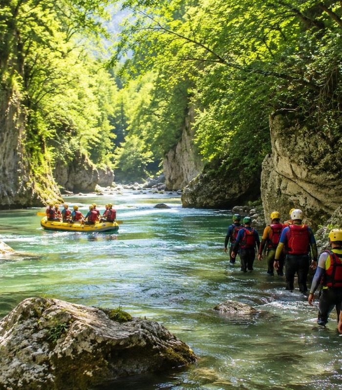 Attività nel fiume - Foto boai